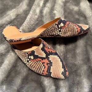Madewell python print mule